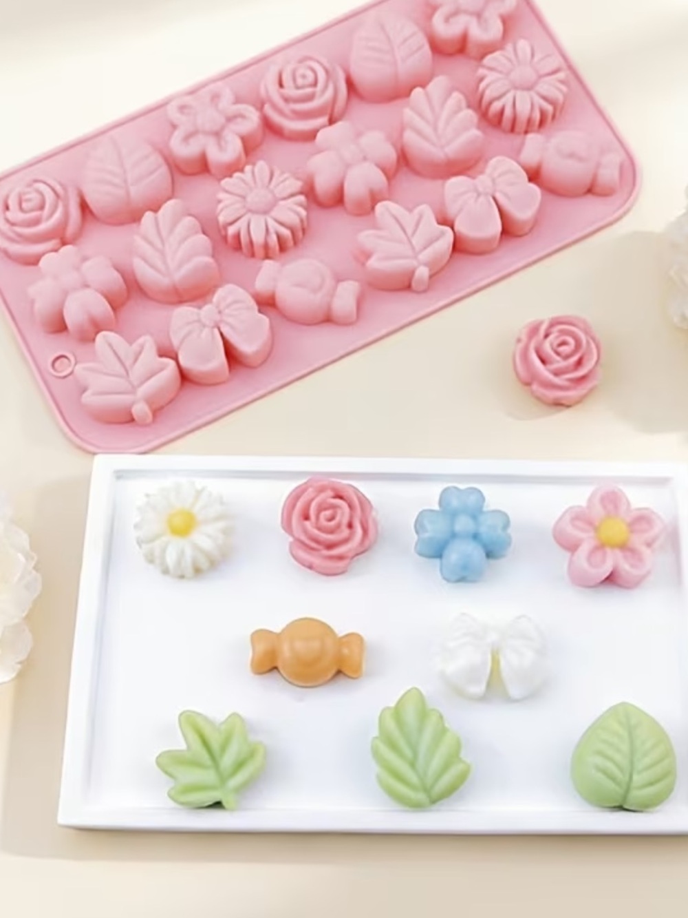 Silicone Floral Mold Tray Craft Mold/soap making mold/chocolate mold food grade